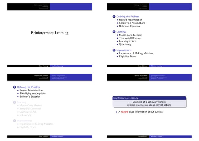 Reinforcement Learning