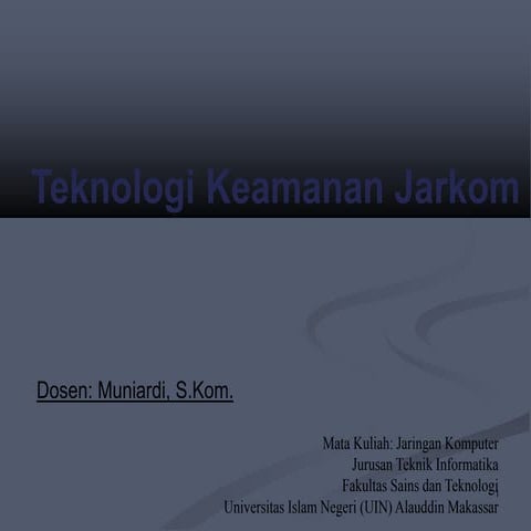 09-Teknologi Keamanan Jarkom.ppt