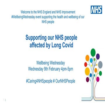 #Caring4NHSPeople virtual wellbeing session 9th February 2022