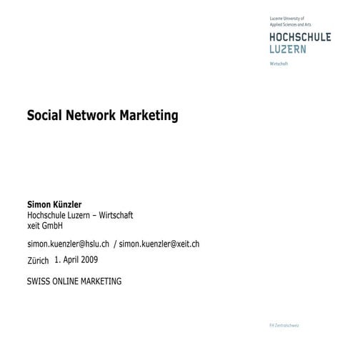 Social Network Marketing - Swiss Online Marketing Messe