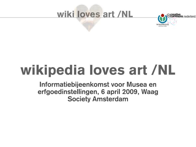 wiki loves art NL