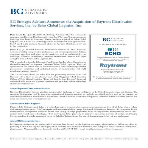 Echo Services | PDF