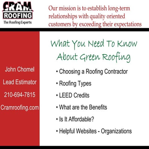 What You Need To Know About Green Roofing - Gram Roofing