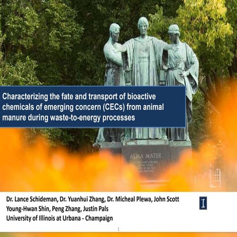 Characterizing The Fate And Transport Of Chemicals Of Emerging Concern (CEC’s...