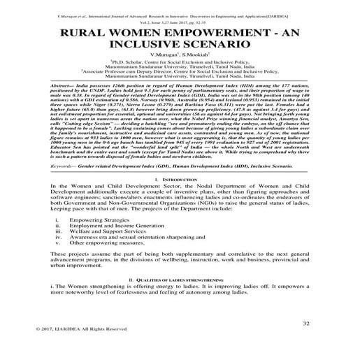 STATUS OF WOMEN EMPOWERMENT IN INDIA | PDF
