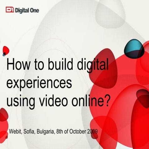 How to build digital experiences using video online?