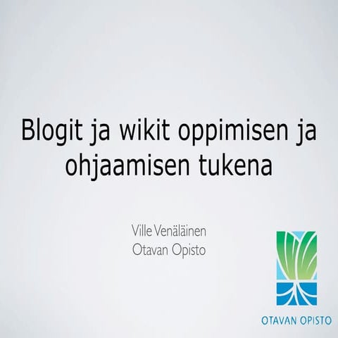 091124 Oph Blogit Ja Wikit