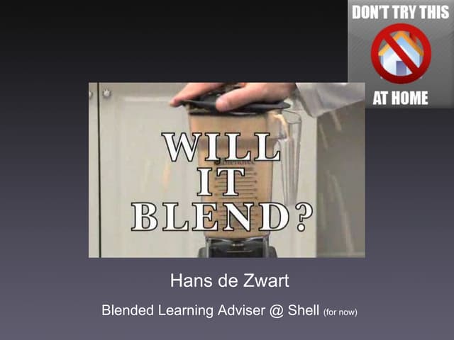 Will It Blend? Blended Learning and Quality (Online Educa)