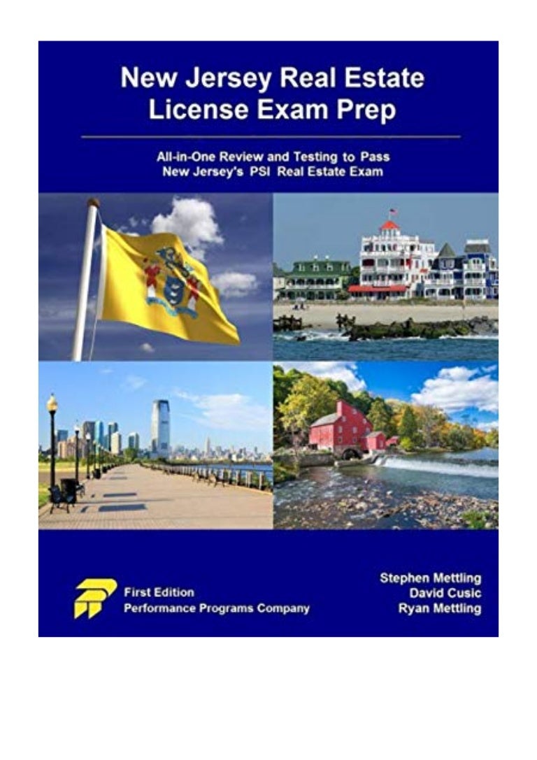 (2018) New Jersey Real Estate License Exam Prep (PDF) AllinOne Rev…