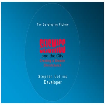 Stephen Collins - Developer - Speaking at Seismics and the City 2015 | PPTX