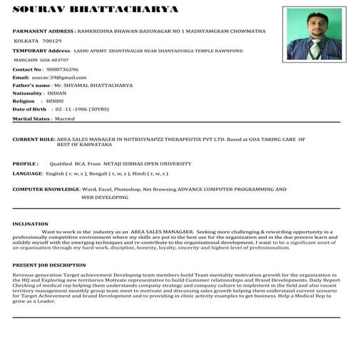 CV-SOURAV-nov2016 (1) | PDF