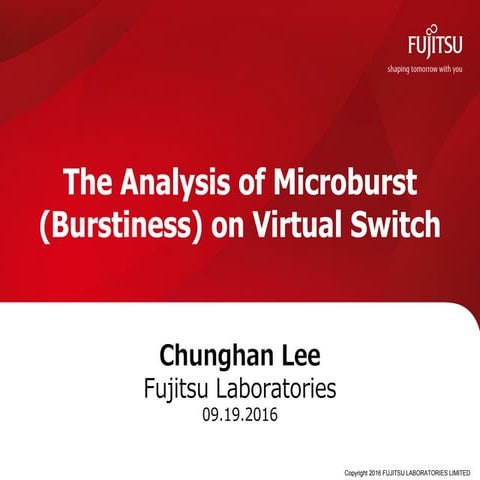 The analysis of Microburs (Burstiness) on Virtual Switch