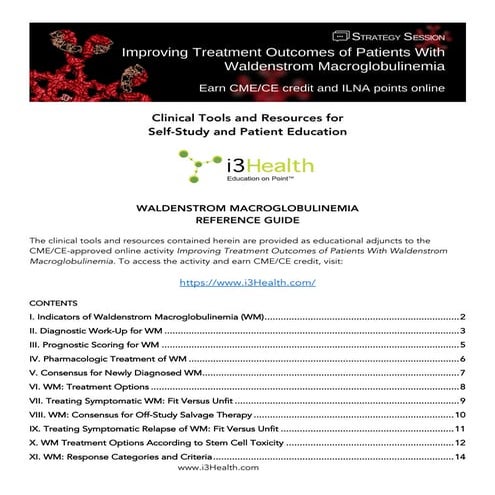Improving Treatment Outcomes of Patients With Waldenstrom Macroglobulinemia