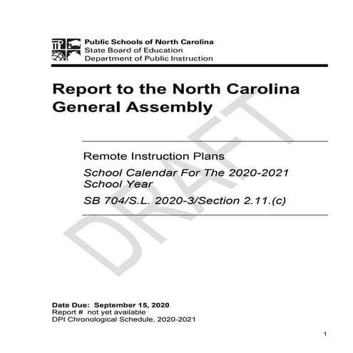 Remote instruction plans