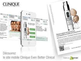 QR code & Site Mobile - CLINIQUE EVEN BETTER CLINICAL