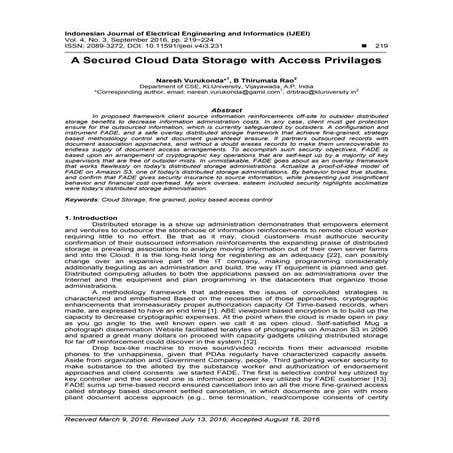 A Secured Cloud Data Storage with Access Privilages