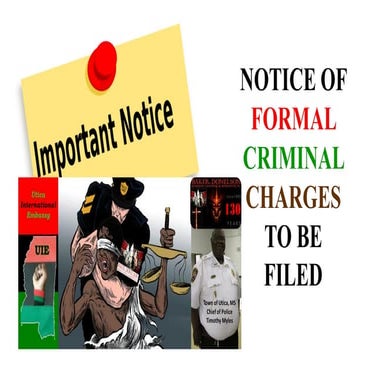 092518 NOTICE OF INTENT TO FILE FORMAL CRIMINAL CHARGES