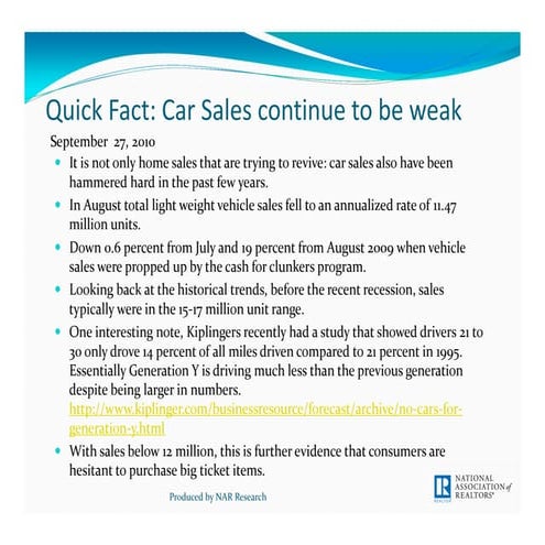 Quick Fact: Car Sales