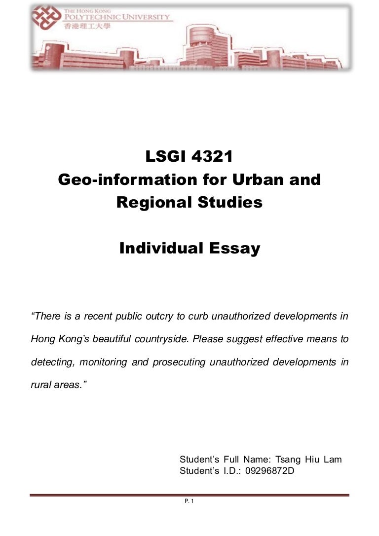 The individual thesis picture