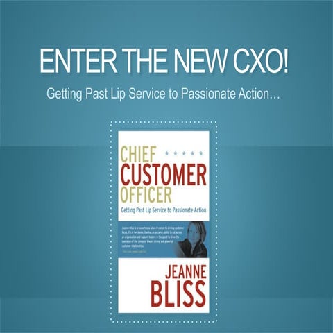 Enter the new CXO