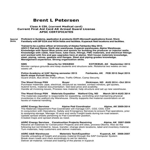Scott Begins Resume-2015 | PDF