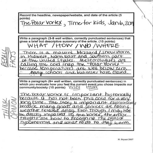 Current Event Example