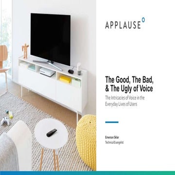 The Good, The Bad, & The Ugly of Voice