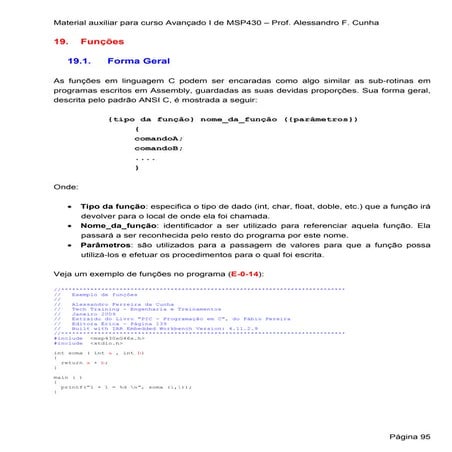 095 A 134   Material Auxiliar Para Curso AvançAdo I Msp430