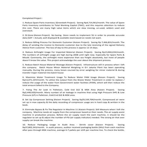 LSS-Completed Project | PDF