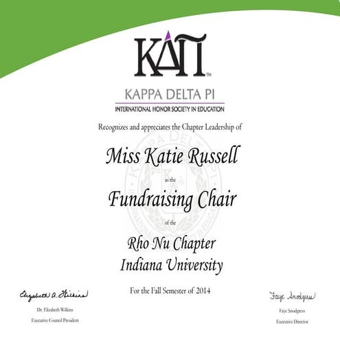 KDP Fundraising Chair