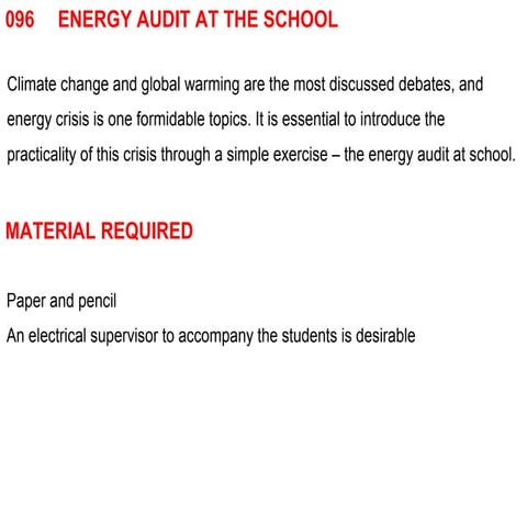 096 energy audit at school