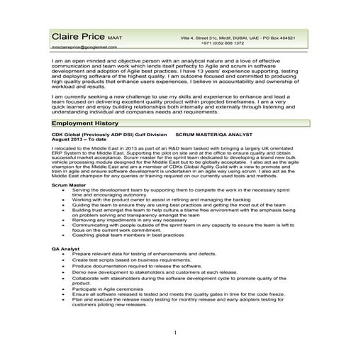 Claire Price CV_V03
