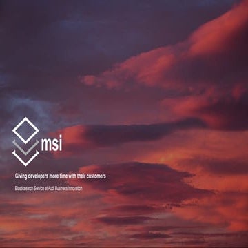 Observability with Elastic at Audi Business Innovation