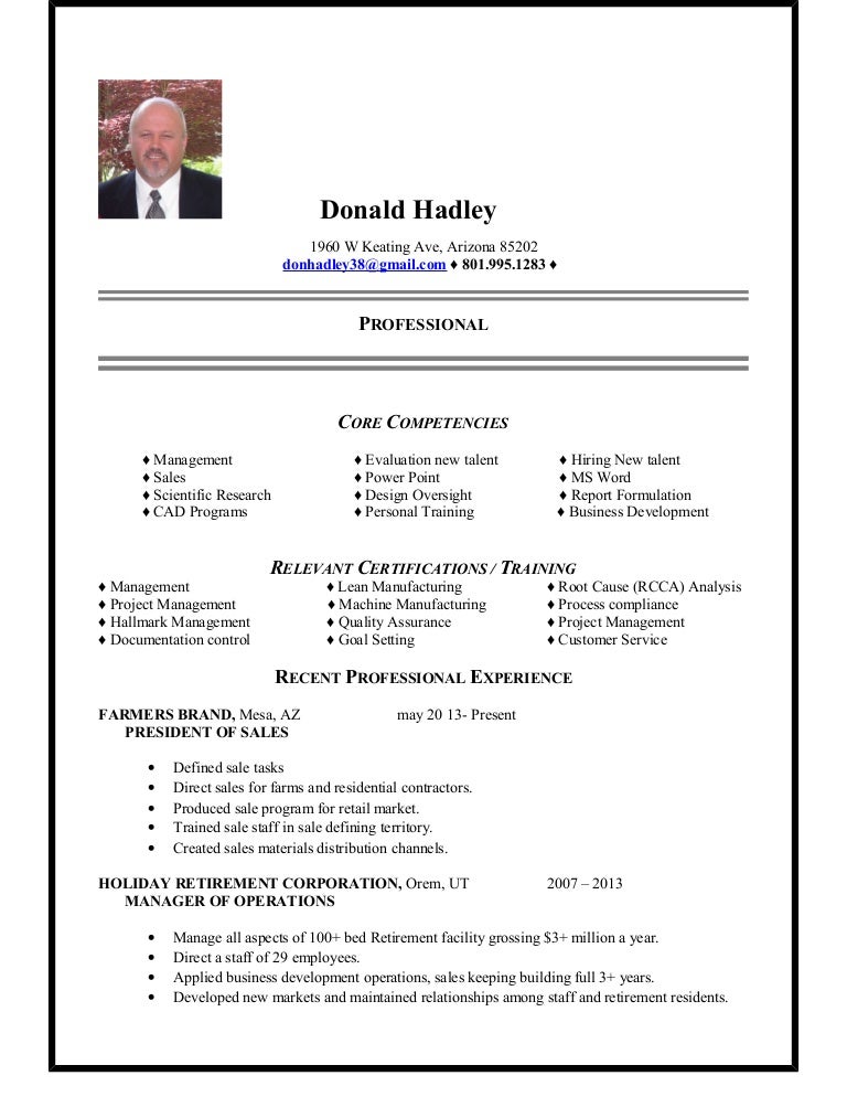 hotel line resume format