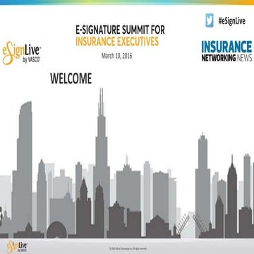 e-Signatures Summit for Insurance Executives