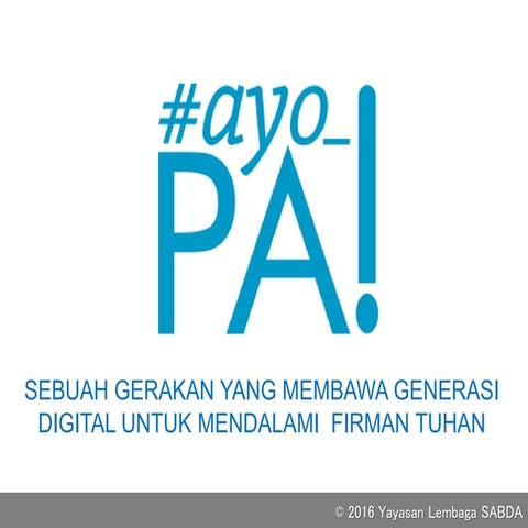 Ayo PA -Metode S.A.B.D.A