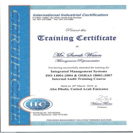 IIC-INTEGRATED MGT SYSTEMS