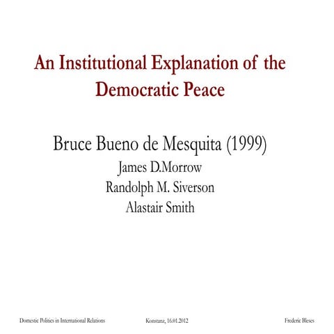 Democratic Peace | PDF