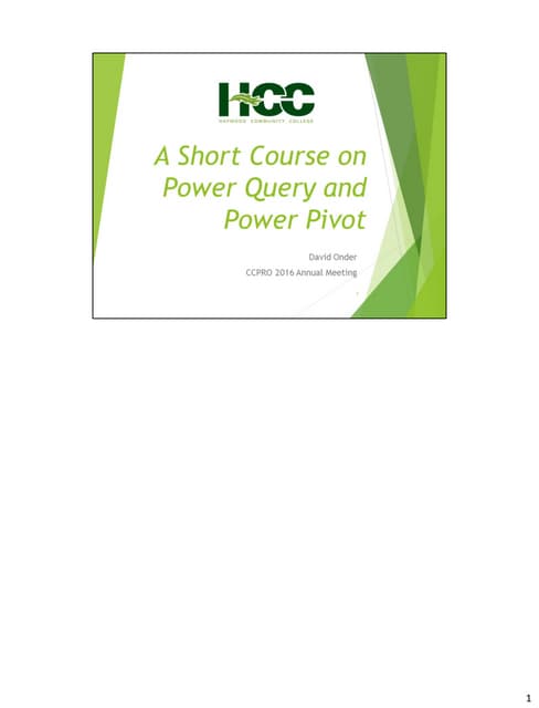 CCPRO 2016 Power Presentation