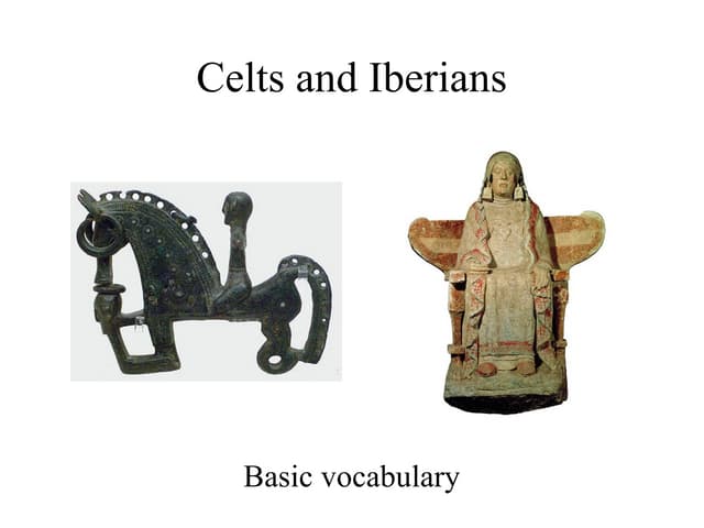 Celts and Iberians: basic vocabulary
