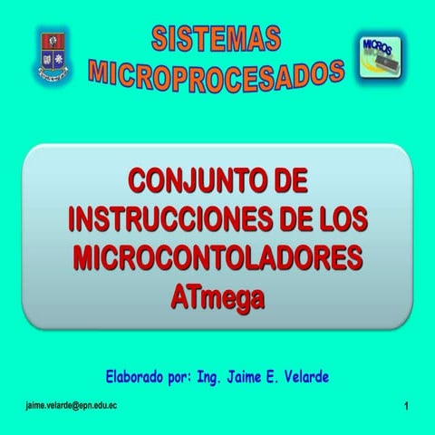 09 Conjunto de Instrucciones  de los Atmega