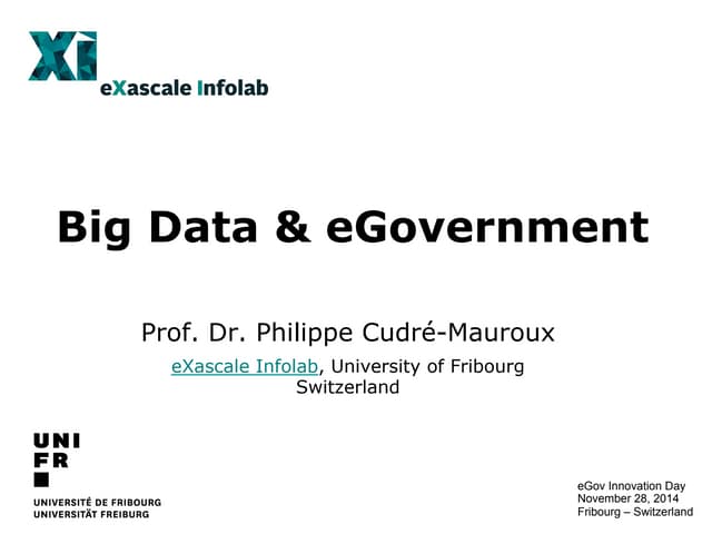 Big Data et eGovernment
