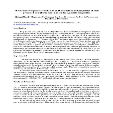 Surface Modification of Nano-Hydroxyapatite by Coating Stearic Acid | PDF