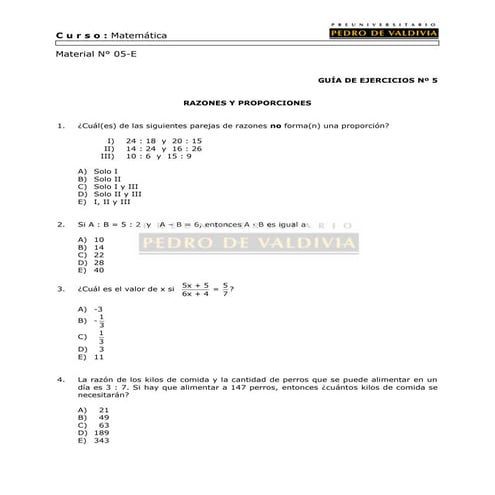 09 ejercicios razones y proporciones