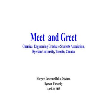 Meet  and Greet 2015