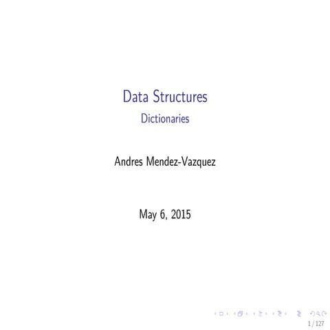 Preparation Data Structures 09 hash tables