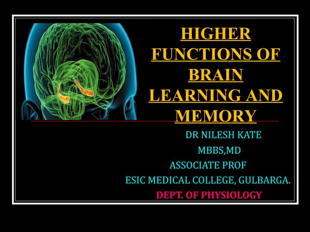 LEARNING MEMORY