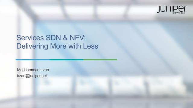 09 (IDNOG02) Services SDN & NFV Delivering more with less by Mochammad Irzan