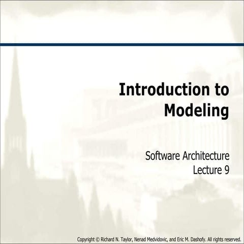 09 introduction to_modeling | PPT