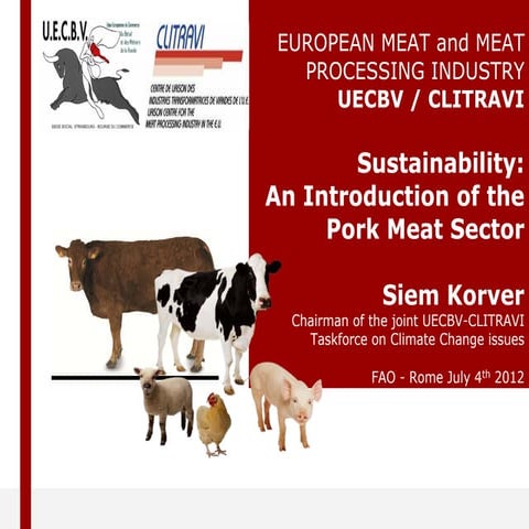 Sustainability: An Introduction of the Pork Meat Sector